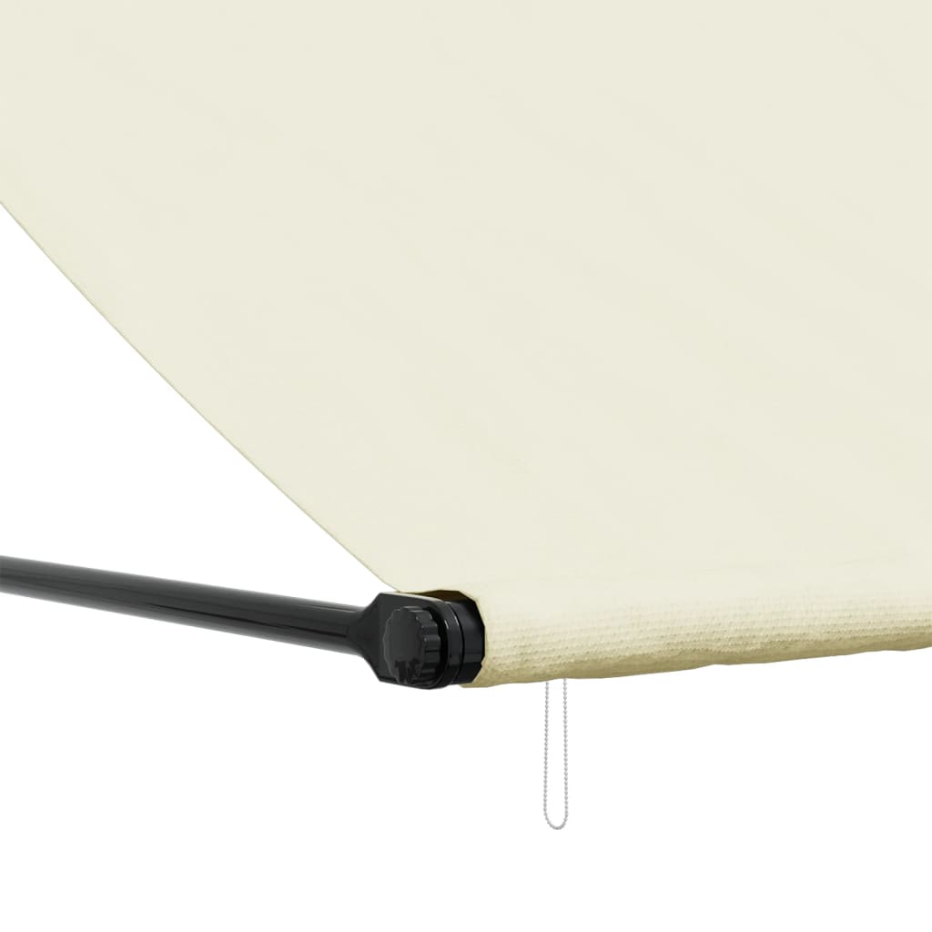 Luifel Uittrekbaar 400X150 Cm Stof En Staal Crèmekleurig