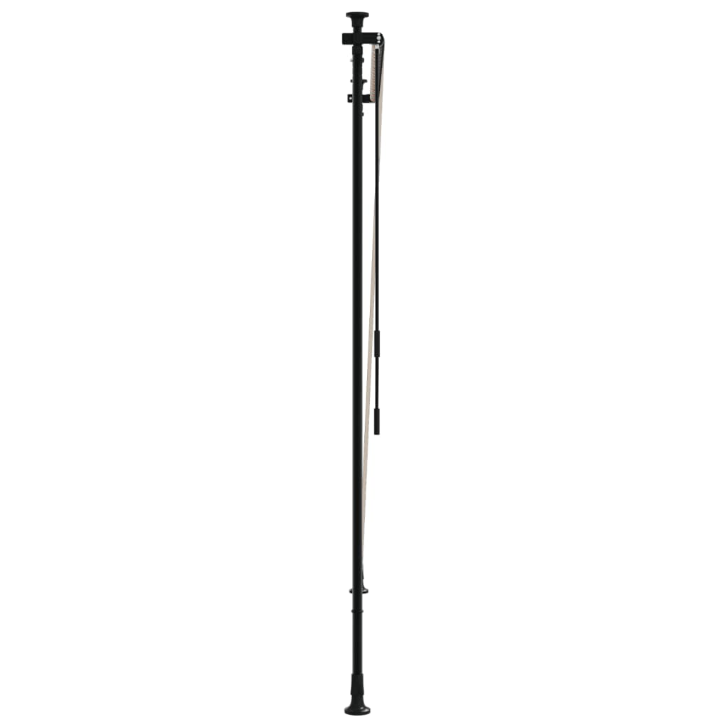 Rolgordijn Voor Buiten 150X270 Cm Stof En Staal Geel En Wit