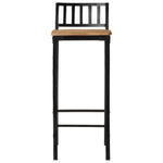 3-Delige Barset Massief Ruw Mangohout En Metaal