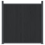 Schuttingpaneel Met 2 Palen 180X186 Cm Hkc Grijs