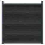 Schuttingpaneel Met 2 Palen 180X186 Cm Hkc Grijs