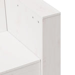 Tuinbank 2-Zits 134X60X62 Cm Massief Grenenhout Wit