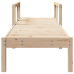 Ligstoel 199,5X62X55 Cm Massief Grenenhout