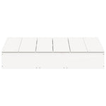 Zandbak Met Deksel 111X111X19,5 Cm Massief Grenenhout Wit