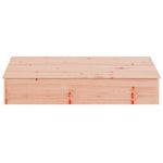 Zandbak Met Deksel 111X111X19,5 Cm Massief Douglashout