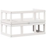 Tuinbank Verlengbaar Massief Grenenhout Wit