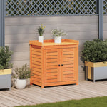 Oppottafel Met Schappen 82,5X50X86,5 Cm Grenenhout Bruin