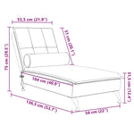 Massage Chaise Longue Met Bolster Fluweel