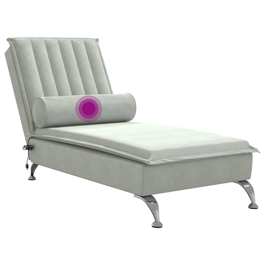 Massage Chaise Longue Met Bolster Fluweel