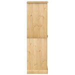 Kledingkast Corona 55X50X170 Cm Massief Grenenhout Zwart