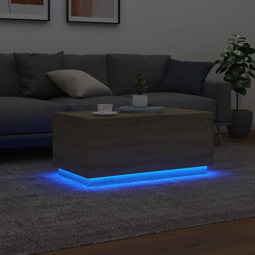 Salontafel Met Led-Verlichting Kleurig