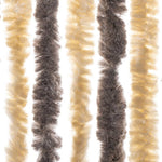Vliegengordijn 56X185 Cm Chenille Donkerbruin En Beige