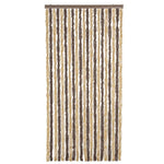 Vliegengordijn 100X230 Cm Chenille Donkerbruin En Beige