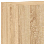 5-Delige Tv-Wandmeubelset Bewerkt Hout Kleurig