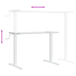 Zit-Sta Bureauframe (94-135)X60X(70-114) Cm Staal