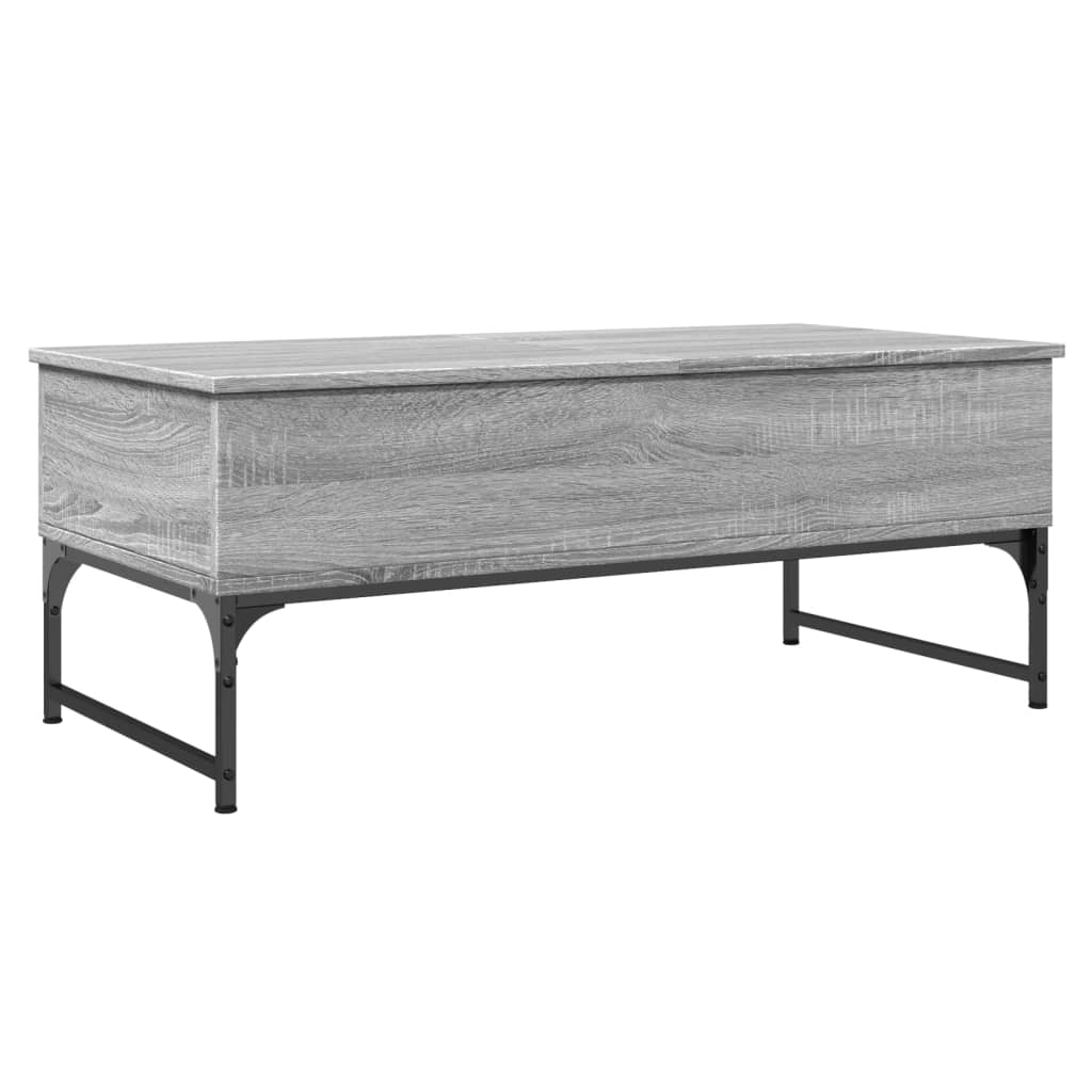 Salontafel Bewerkt Hout En Metaal