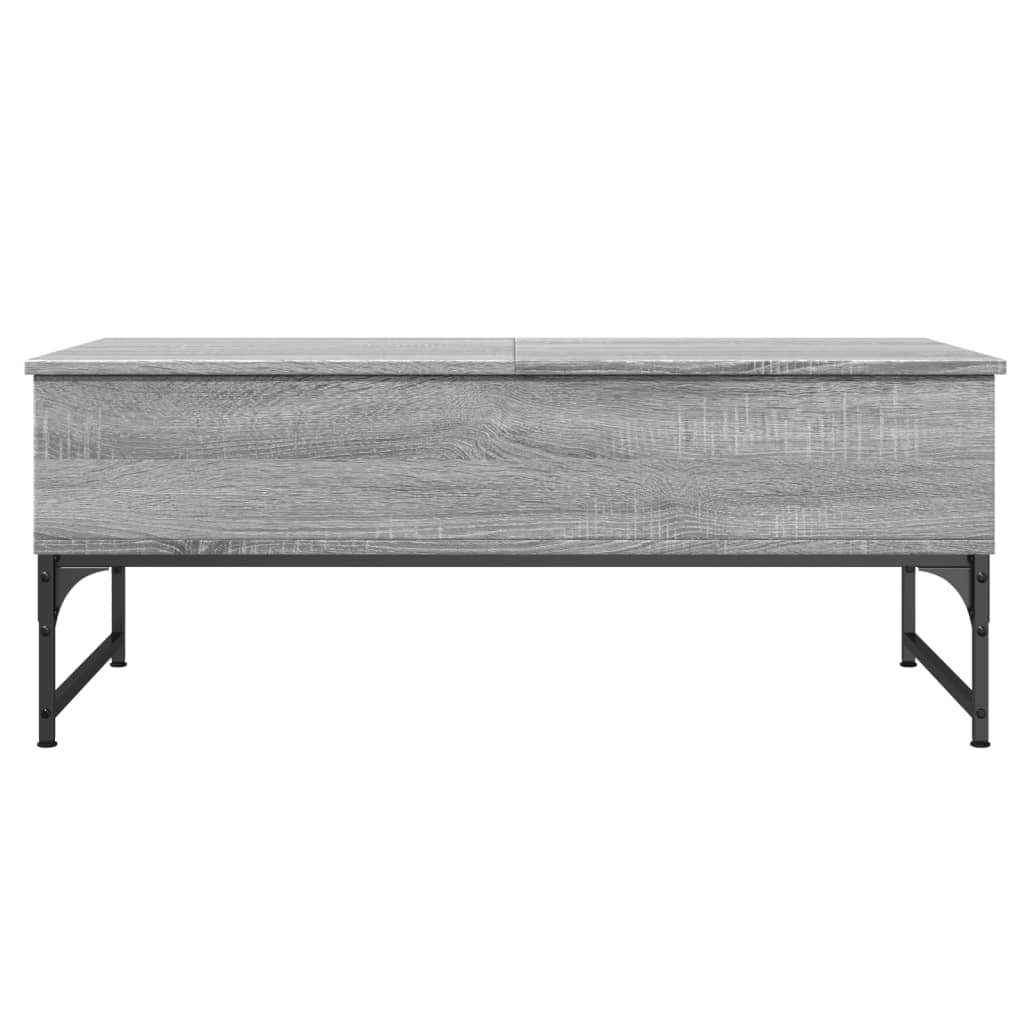 Salontafel Bewerkt Hout En Metaal
