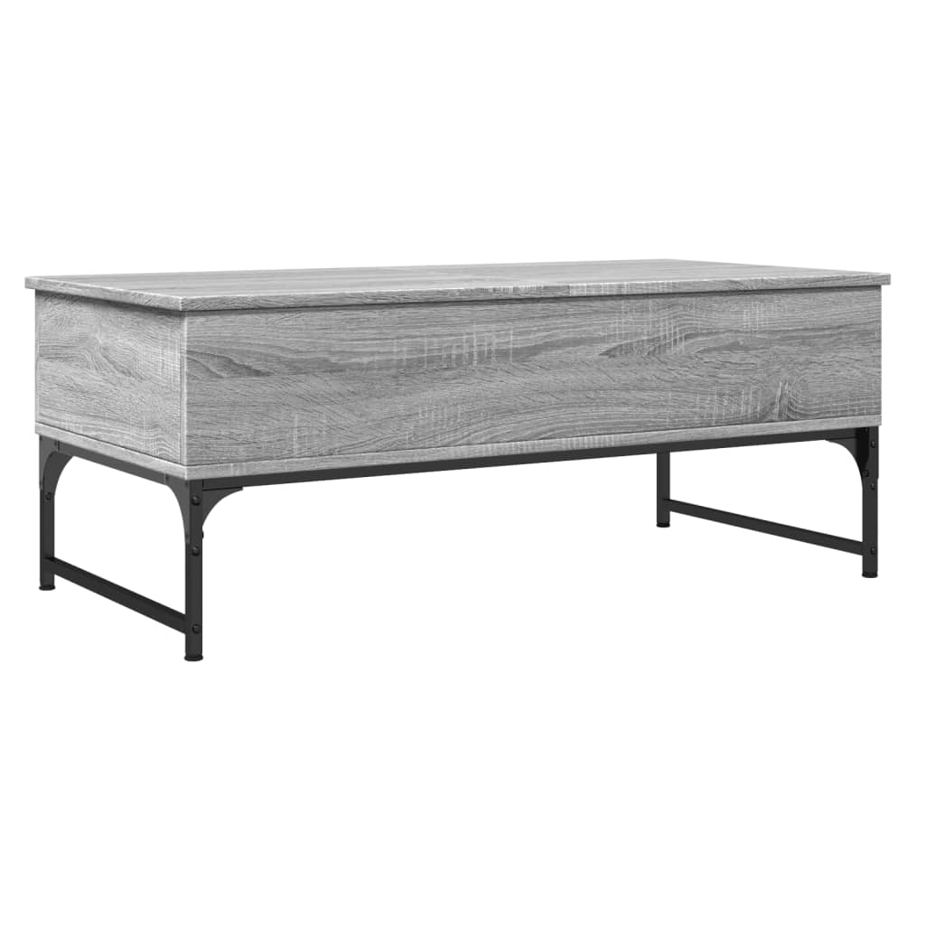 Salontafel Bewerkt Hout En Metaal