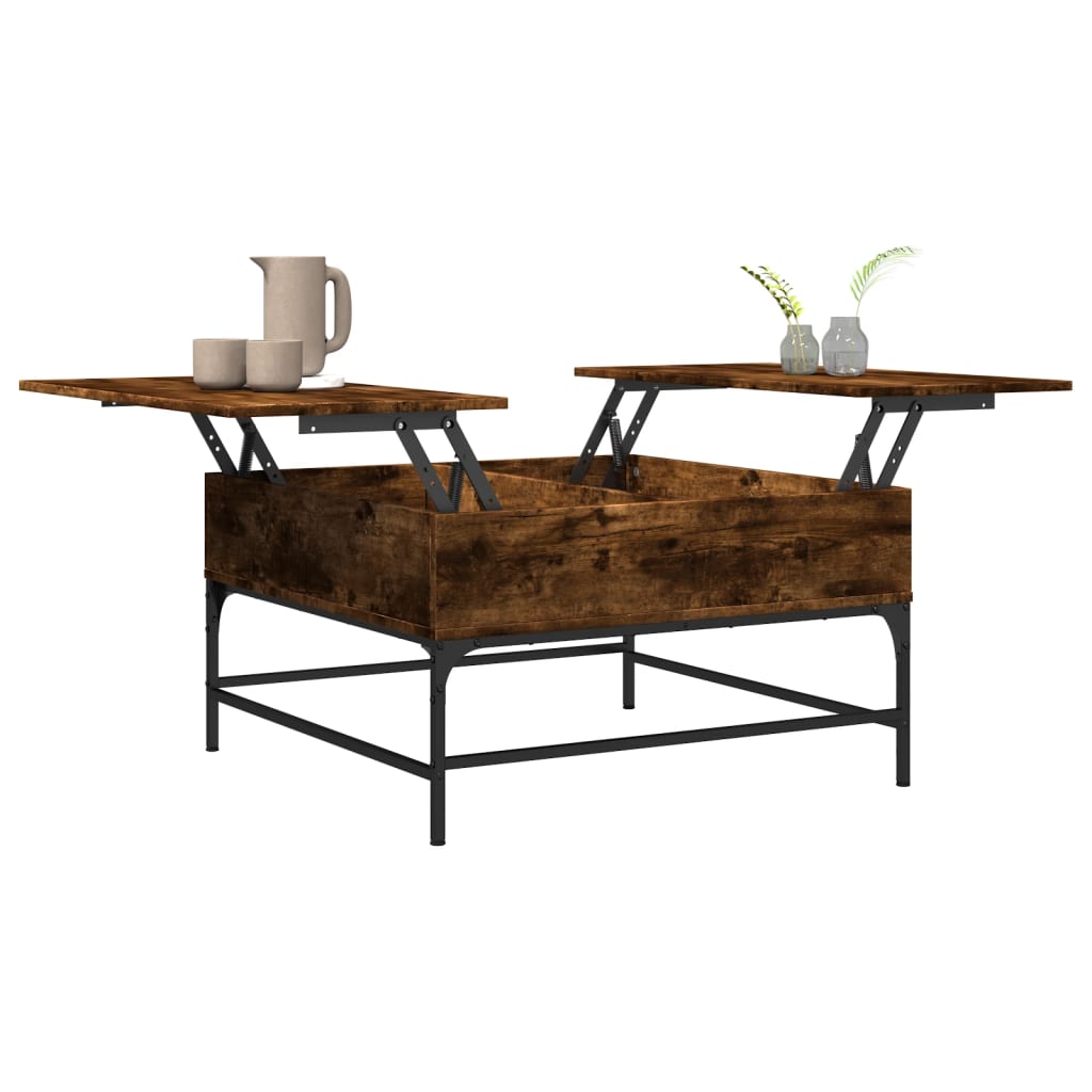 Salontafel Bewerkt Hout En Metaal