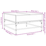 Salontafel Bewerkt Hout En Metaal