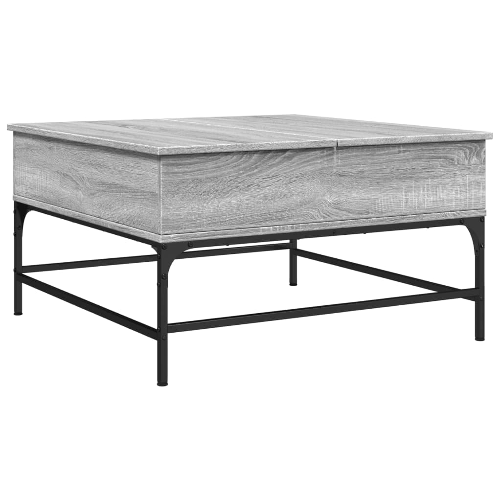 Salontafel Bewerkt Hout En Metaal
