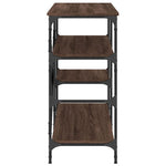 Bakkersrek 90X40X84 Cm Bewerkt Hout En Metaal Bruin Eikenkleur