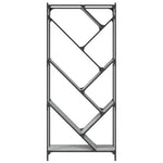 Boekenkast 79X30X180 Cm Bewerkt Hout En Metaal