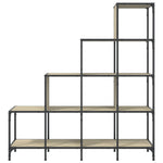 Boekenkast 122X30X Bewerkt Hout En Metaal Sonoma Eiken