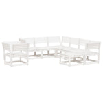 8-Delige Loungeset Massief Grenenhout Wit