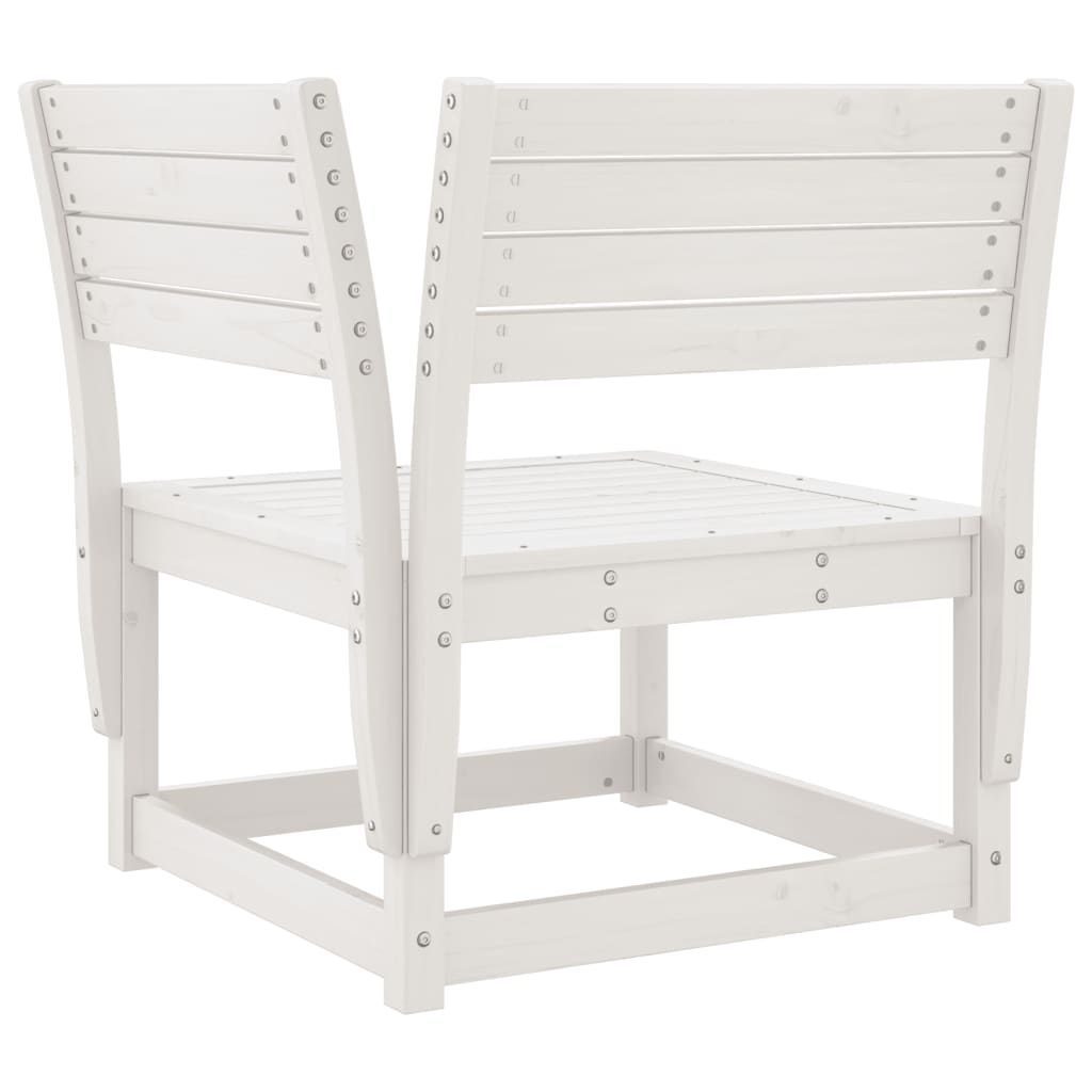 8-Delige Loungeset Massief Grenenhout Wit
