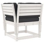 3-Delige Loungeset Met Kussens Massief Grenenhout Wit