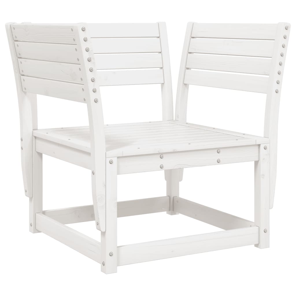5-Delige Loungeset Massief Grenenhout Wit