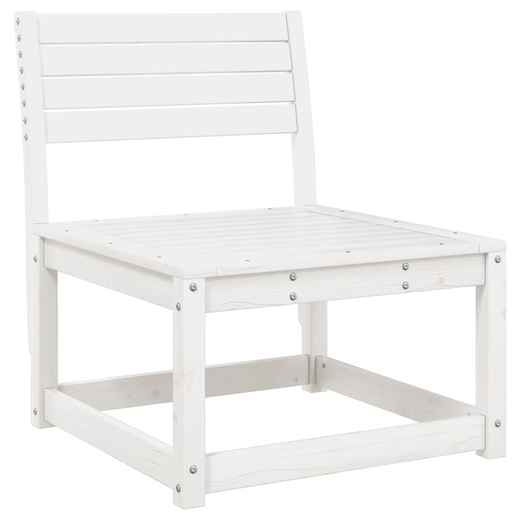 5-Delige Loungeset Massief Grenenhout Wit