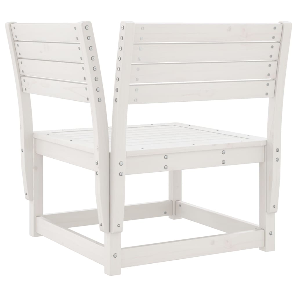 5-Delige Loungeset Massief Grenenhout Wit