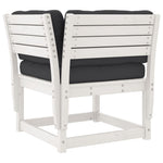 5-Delige Loungeset Met Kussens Massief Grenenhout Wit