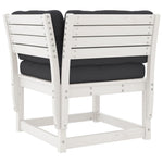 6-Delige Loungeset Met Kussens Massief Grenenhout Wit