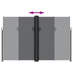 Windscherm Uittrekbaar Zwart