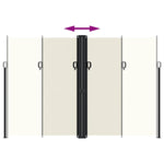 Windscherm Uittrekbaar Kleurig Crème