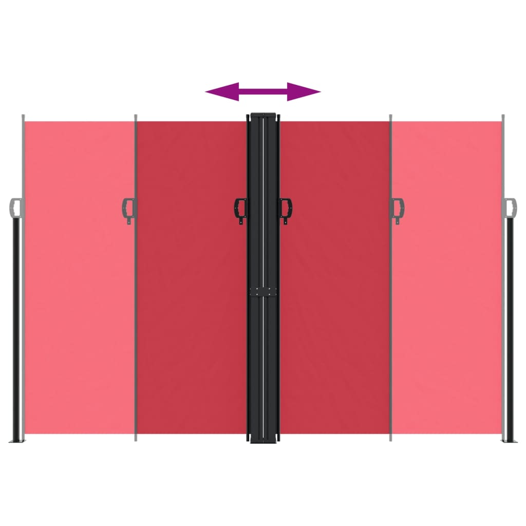 Windscherm Uittrekbaar Rood