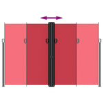 Windscherm Uittrekbaar Rood