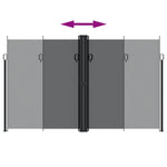 Windscherm Uittrekbaar Zwart