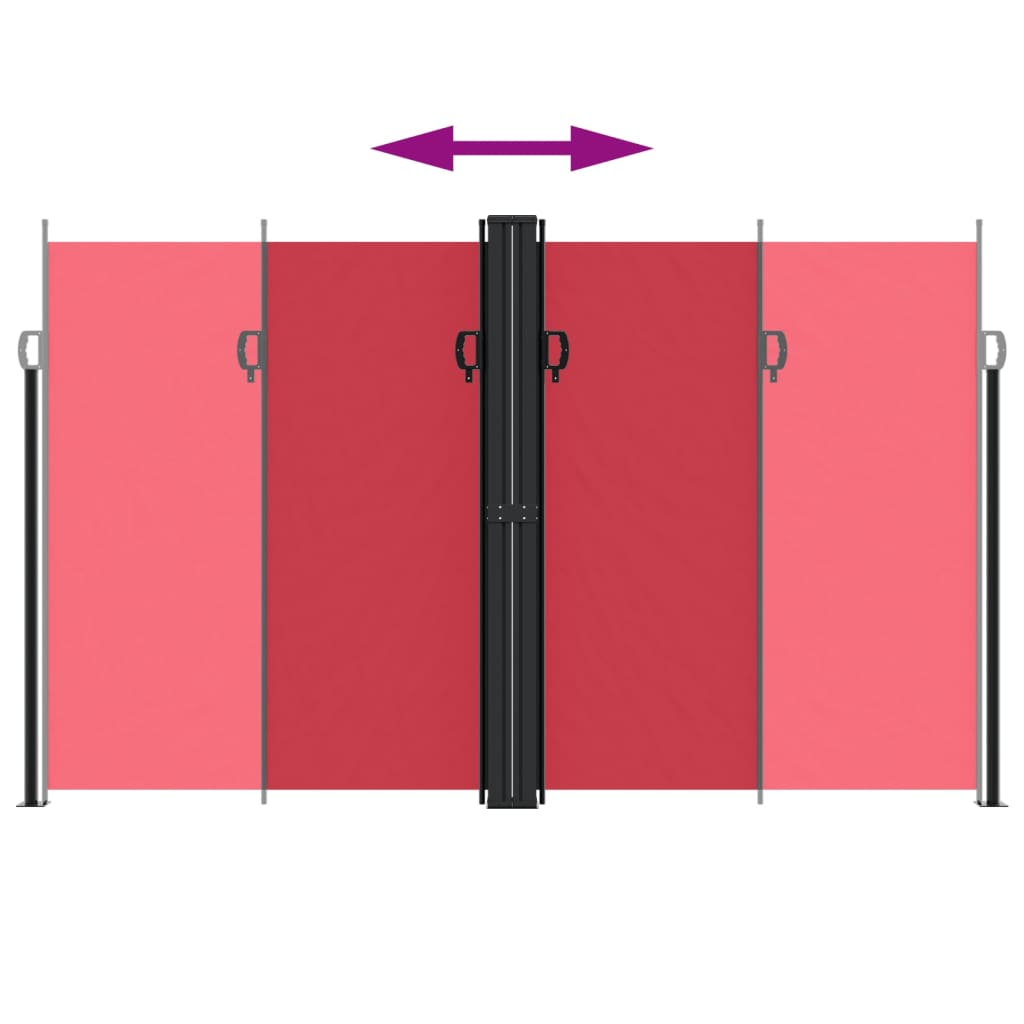 Windscherm Uittrekbaar Rood