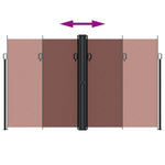 Tuinscherm Uittrekbaar Bruin