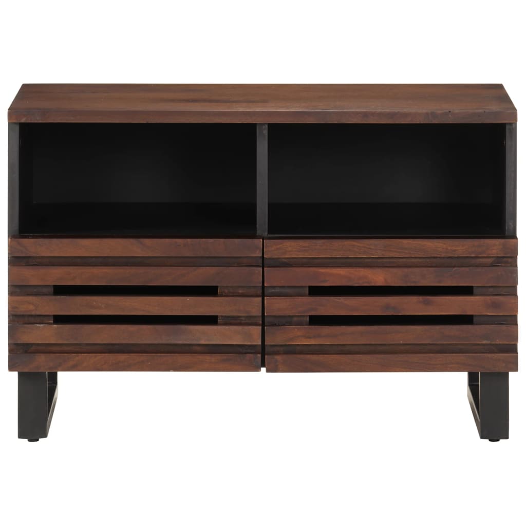 Tv-Meubel 70X34X46 Cm Massief Mangohout Bruin