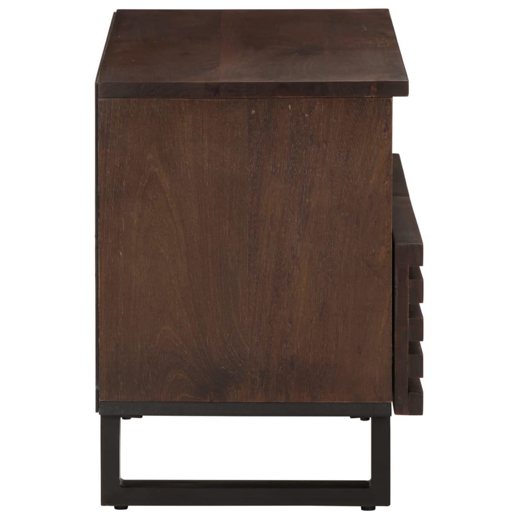 Tv-Meubel 70X34X46 Cm Massief Mangohout Bruin