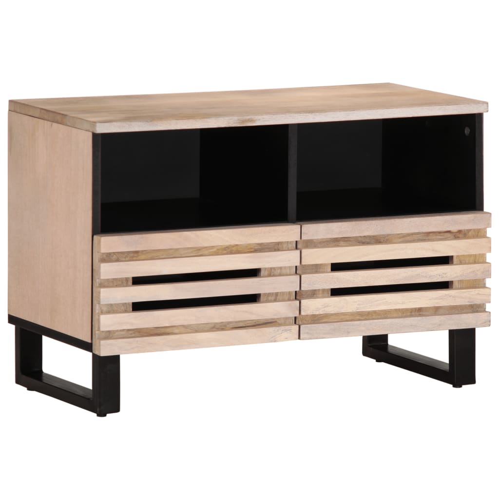 Tv-Meubel 70X34X46 Cm Massief Mangohout Bruin