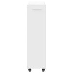 Kast Met Wieltjes 60X22X79 Bewerkt Hout