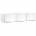 Wandkasten 75X18X16,5 Cm Bewerkt Hout Wit