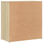 Dressoir 79X38X80 Cm Bewerkt Hout Kleurig