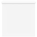 Opbergbox 30X35X35 Cm Bewerkt Hout Wit